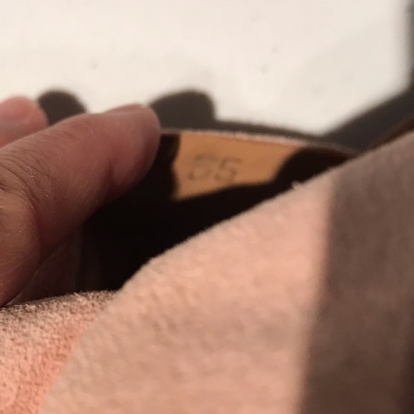 Ulla Johnson Ingrid Bow Slides in Cork Suede Blush Pink Size 35 (US 5) - Picture 14 of 16